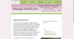 Desktop Screenshot of massagehealthcare.com